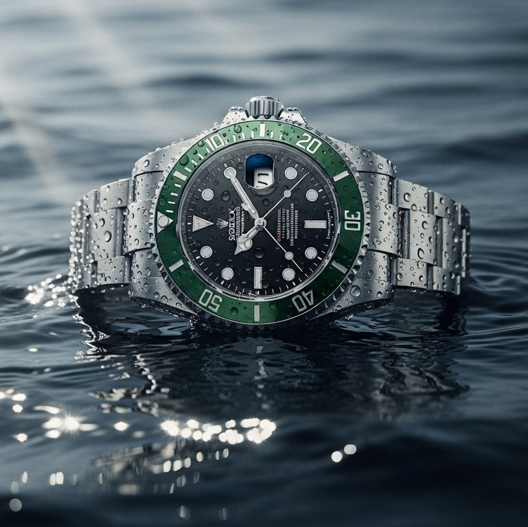 Deep Luxe Diver – Elegance Under Pressure