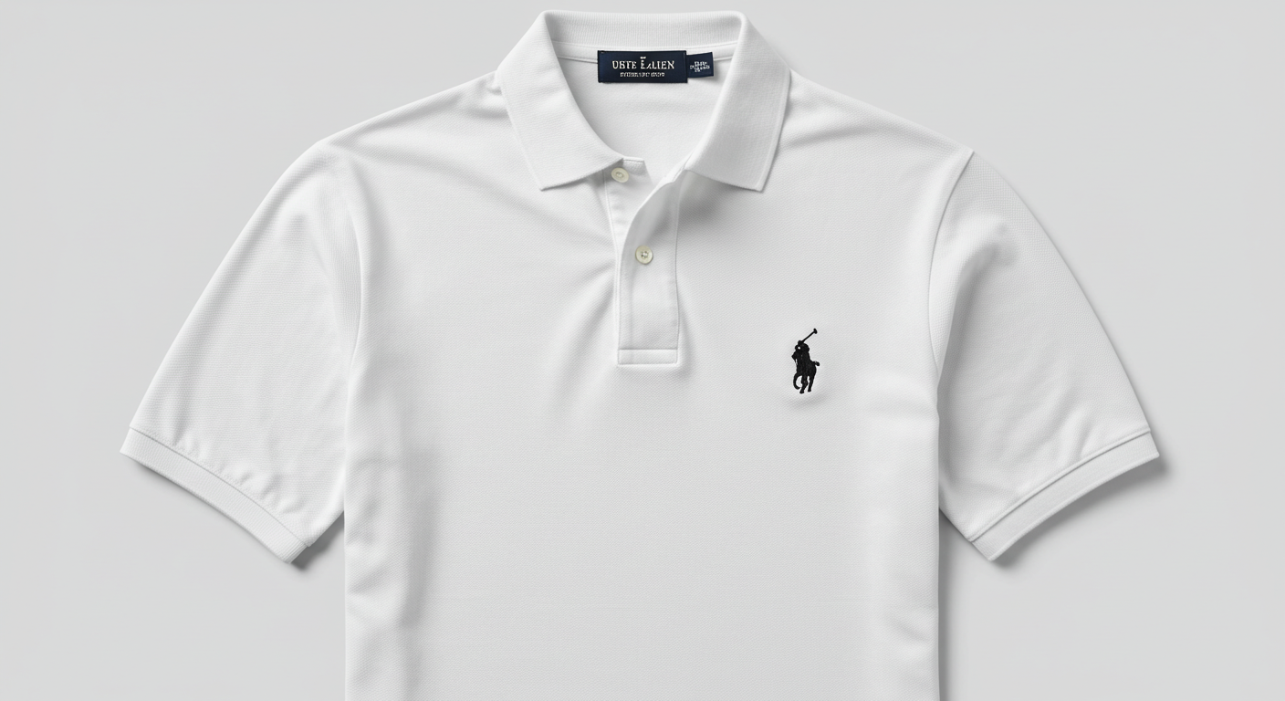 High-End Men’s Piqué Polo Shirt | Refined Finish with Iconic Logo
