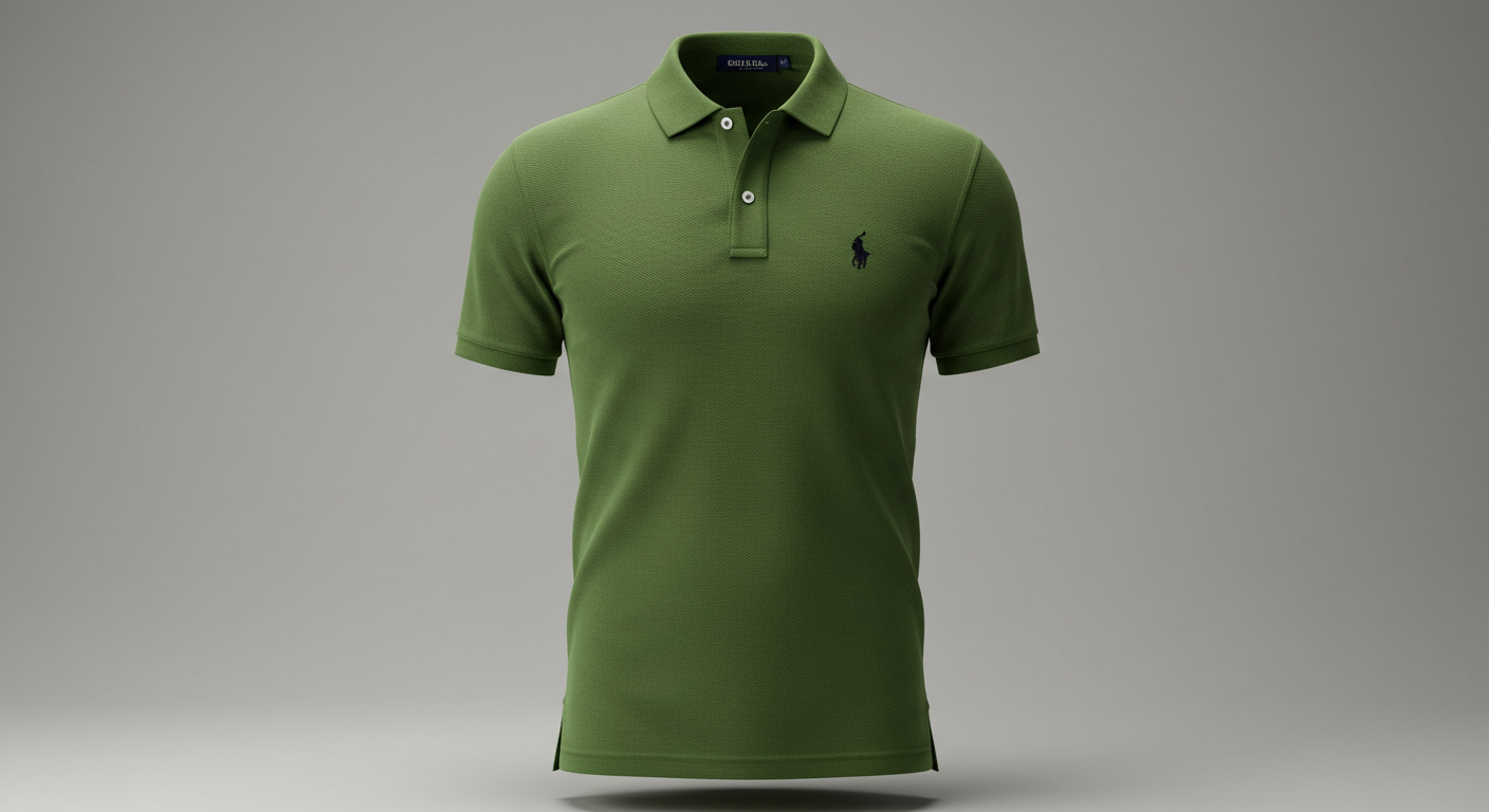 High-End Men’s Piqué Polo Shirt | Refined Finish with Iconic Logo