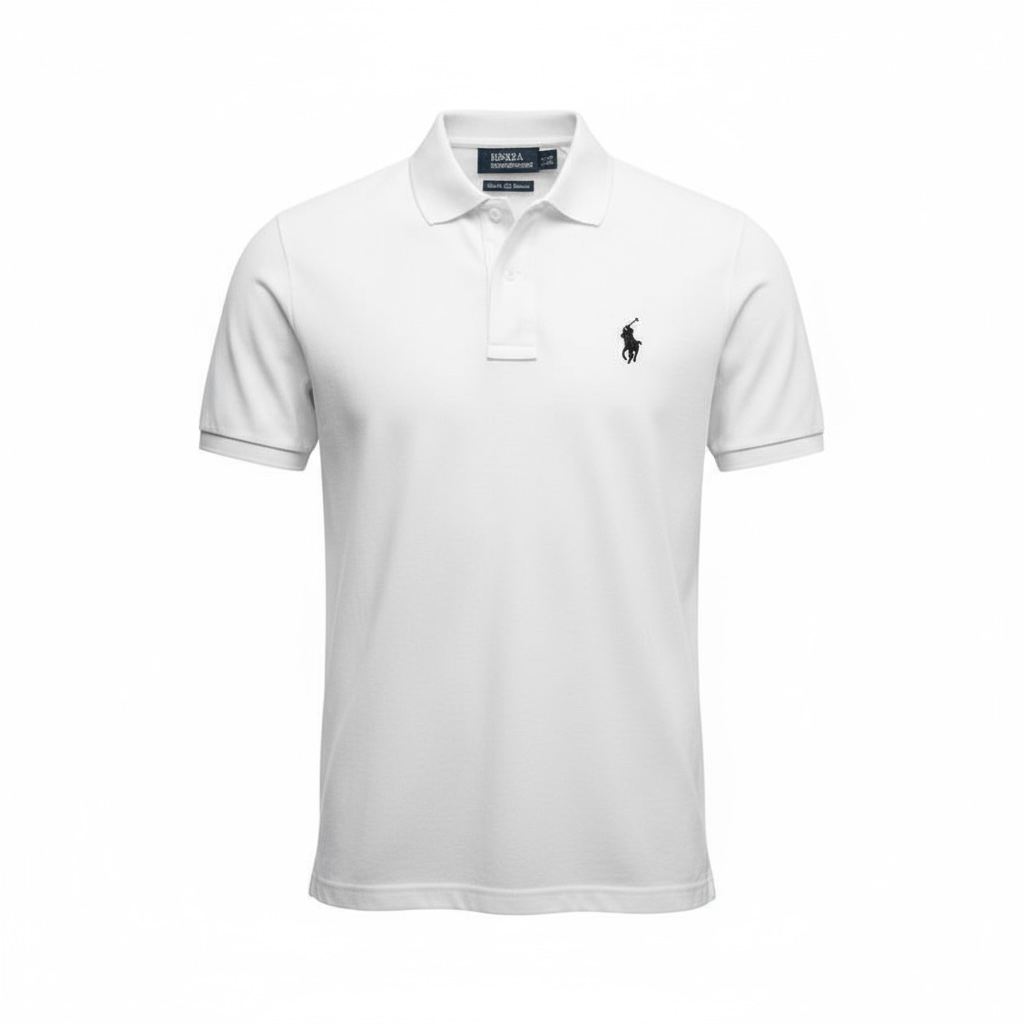 High-End Men’s Piqué Polo Shirt | Refined Finish with Iconic Logo